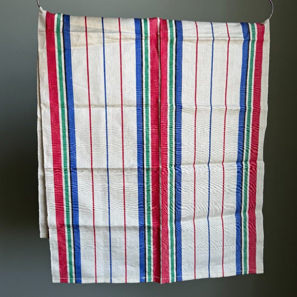 Striped Vintage Utility Kitchen Tea Towel - Picture 3 of 13